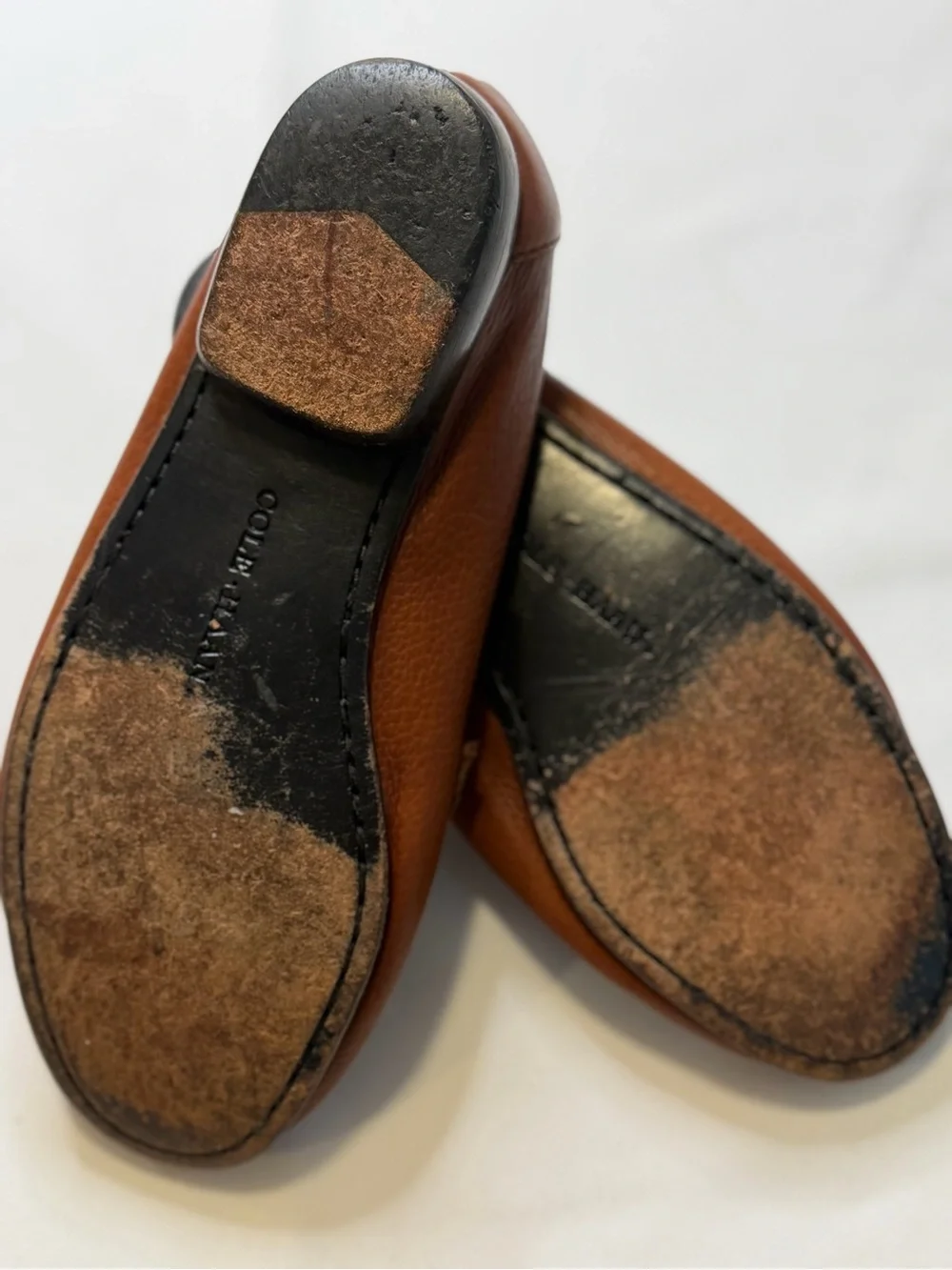 Cole Haan Woven Leather Penny Loafers - Brown